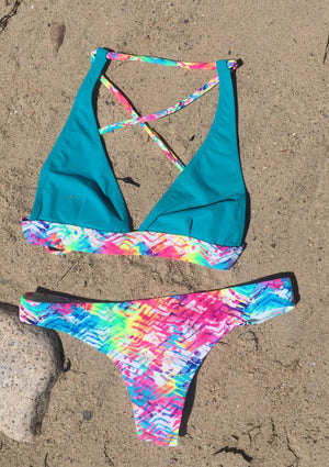 Sol Bottoms Neon Chevron - M